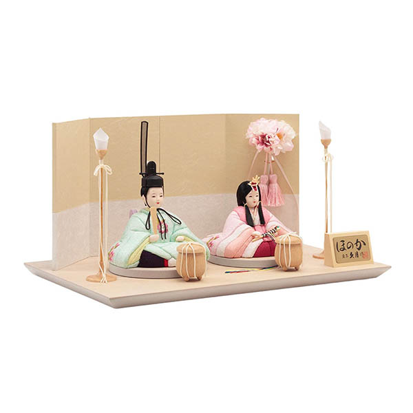 久月　 雛人形　久月作 ほのか 木目込み 新井久夫 芽依雛 親王飾り 刺繍　詳細画像