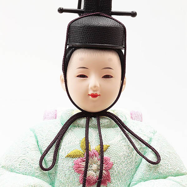 久月　 雛人形　久月作 ほのか 木目込み 新井久夫 芽依雛 親王飾り 刺繍　詳細画像