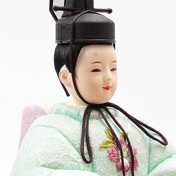 久月　 雛人形　久月作 ほのか 木目込み 新井久夫 芽依雛 親王飾り 刺繍　詳細画像