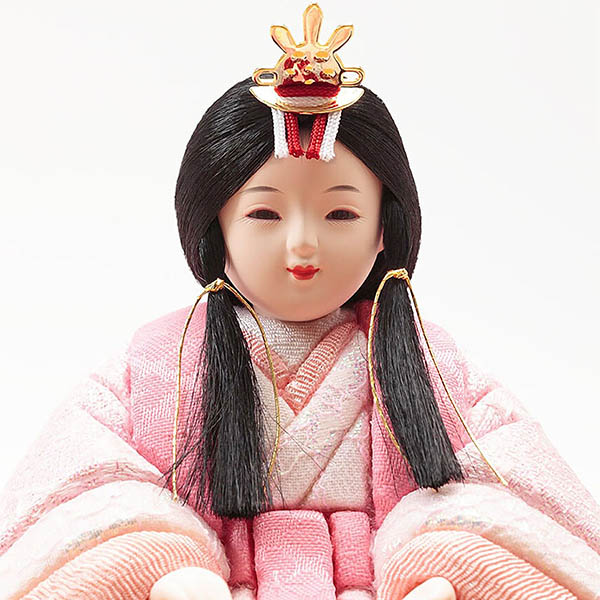 久月　 雛人形　久月作 ほのか 木目込み 新井久夫 芽依雛 親王飾り 刺繍　詳細画像