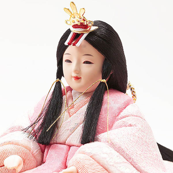 久月　 雛人形　久月作 ほのか 木目込み 新井久夫 芽依雛 親王飾り 刺繍　詳細画像