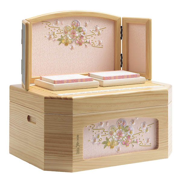 久月　 雛人形　久月作 木目込み 木村綾 ほのか 彩乃雛 収納親王飾り　詳細画像