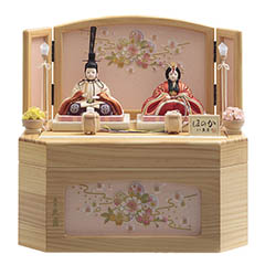 雛人形: 久月作 木目込み 木村綾 ほのか 彩乃雛 収納親王飾り 【D-85】