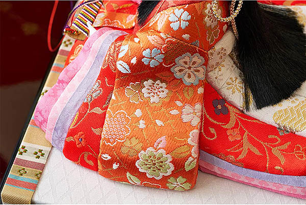 久月　 雛人形　久月作 ほのか 木目込み 真多呂 美紗雛 親王飾り 正絹　詳細画像