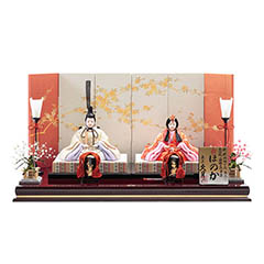 雛人形: 久月作 ほのか 木目込み 真多呂 美紗雛 親王飾り 正絹【4HR-M53-Z】