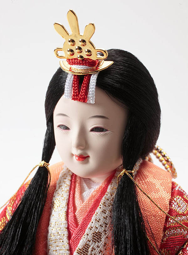 久月　 雛人形　久月作 木目込み 新井久夫 ほのか 美玲雛 立ち雛 立親王飾り　詳細画像