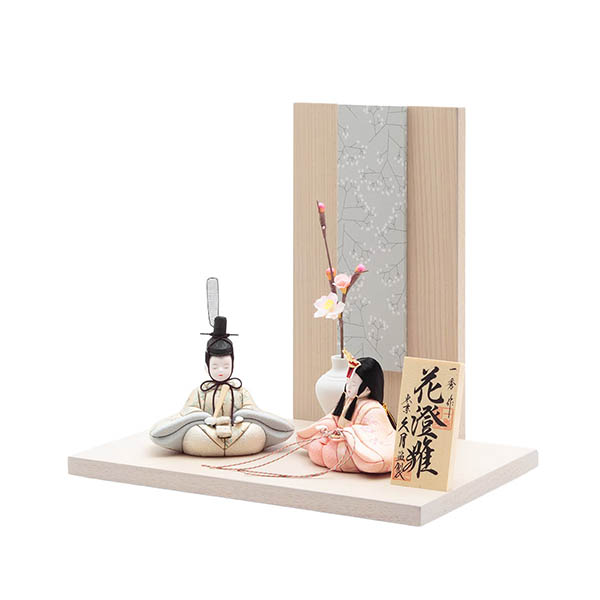久月　 雛人形　一秀作 花澄雛 木目込み 親王飾り 久月監製　詳細画像