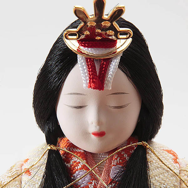 雛人形 久月 一秀作 桃葉雛 木目込み 五人 収納飾り 詳細画像 久月 雛人形 一秀作 桃葉雛 木目込み 五人 収納飾り 詳細画像