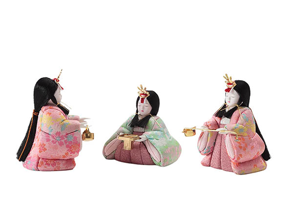 雛人形 久月 一秀作 桃葉雛 木目込み 五人 収納飾り 詳細画像 久月 雛人形 一秀作 桃葉雛 木目込み 五人 収納飾り 詳細画像