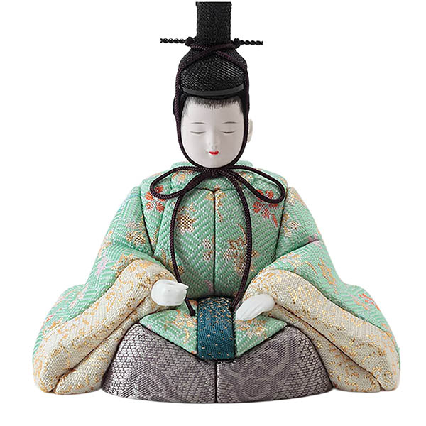 雛人形 久月 一秀作 桃葉雛 木目込み 五人 収納飾り 詳細画像 久月 雛人形 一秀作 桃葉雛 木目込み 五人 収納飾り 詳細画像