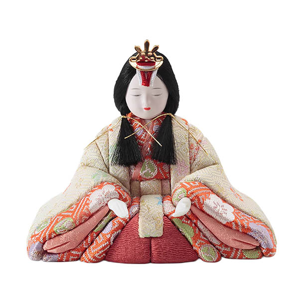 雛人形 久月 一秀作 桃葉雛 木目込み 五人 収納飾り 詳細画像 久月 雛人形 一秀作 桃葉雛 木目込み 五人 収納飾り 詳細画像