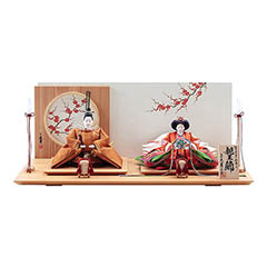 雛人形: 二代目 小出松寿作 有職 黄櫨染 衣裳着 京十番親王 久月監製 【D-67/4HR-K71-Z】