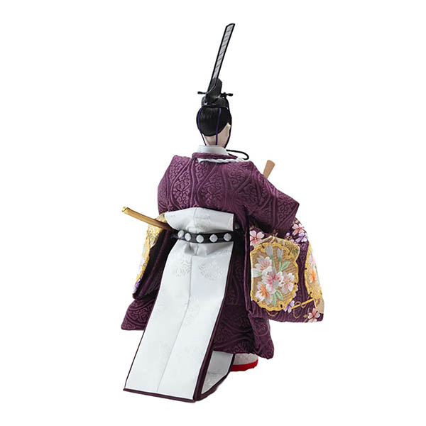 久月　 雛人形　衣裳着 金彩刺繍 三五親王 立親王飾り　詳細画像