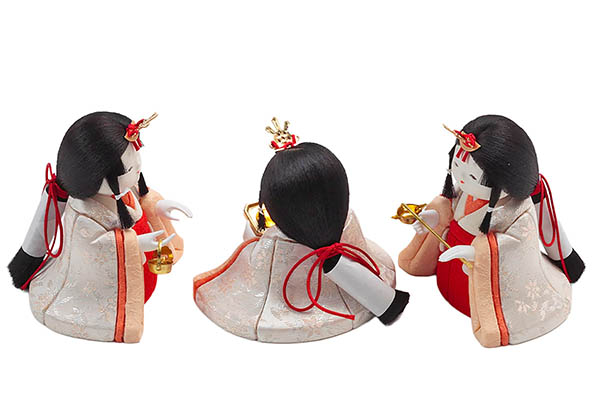 雛人形 久月 幸一光作 正絹 ひかり雛 木目込み 親王 官女 五人 収納飾り 詳細画像 久月 雛人形 幸一光作 正絹 ひかり雛 木目込み 親王 官女 五人 収納飾り 詳細画像