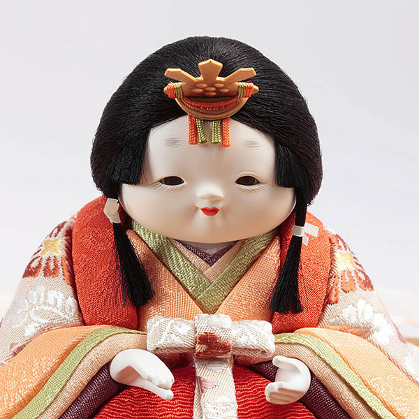 雛人形 久月 幸一光作 正絹 ひかり雛 木目込み 親王 官女 五人 収納飾り 詳細画像 久月 雛人形 幸一光作 正絹 ひかり雛 木目込み 親王 官女 五人 収納飾り 詳細画像