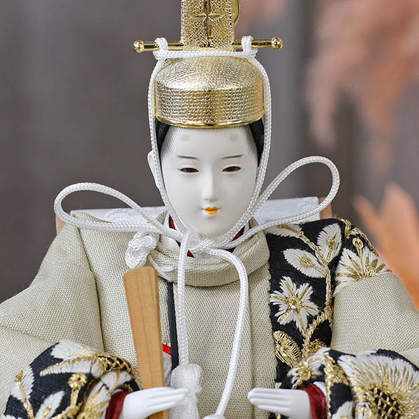 久月　 雛人形　二世光匠作 刺繍 衣裳着 京十二番親王 平飾り kyugetsu tokyo closs　詳細画像