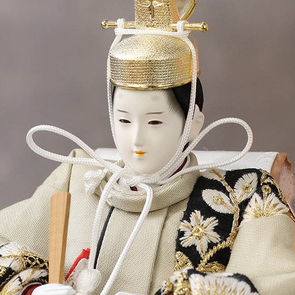 久月　 雛人形　二世光匠作 刺繍 衣裳着 京十二番親王 平飾り kyugetsu tokyo closs　詳細画像