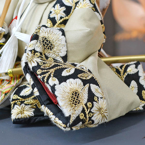 久月　 雛人形　二世光匠作 刺繍 衣裳着 京十二番親王 平飾り kyugetsu tokyo closs　詳細画像