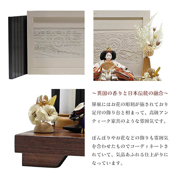 久月　 雛人形　二世光匠作 刺繍 衣裳着 京十二番親王 平飾り kyugetsu tokyo closs　詳細画像