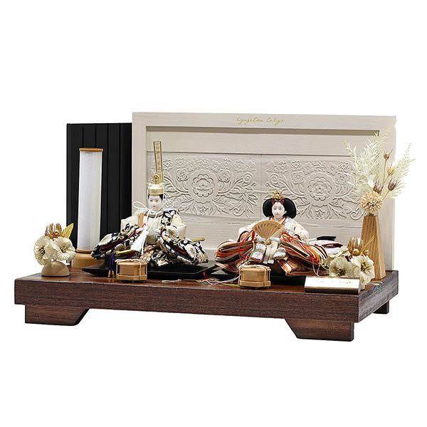 久月　 雛人形　二世光匠作 刺繍 衣裳着 京十二番親王 平飾り kyugetsu tokyo closs　詳細画像