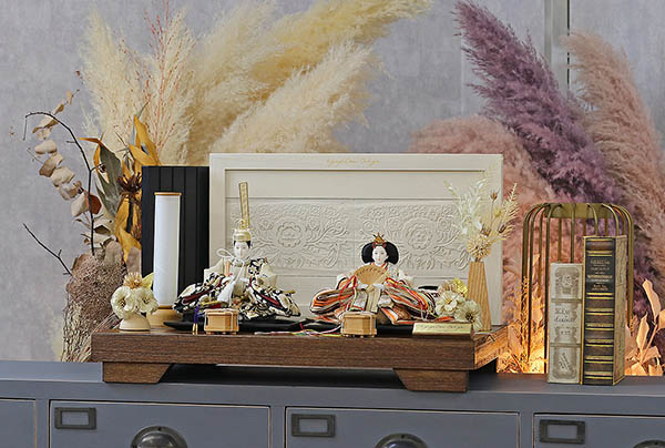 久月　 雛人形　二世光匠作 刺繍 衣裳着 京十二番親王 平飾り kyugetsu tokyo closs　詳細画像