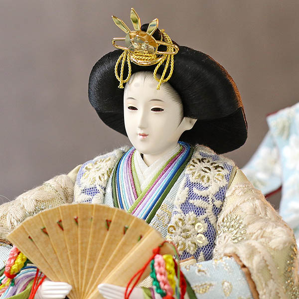 久月　 雛人形　二世光匠作 刺繍 衣裳着 京十二番親王 収納飾り kyugetsu tokyo closs　詳細画像