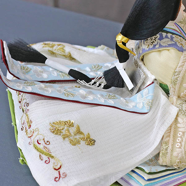 久月　 雛人形　二世光匠作 刺繍 衣裳着 京十二番親王 収納飾り kyugetsu tokyo closs　詳細画像