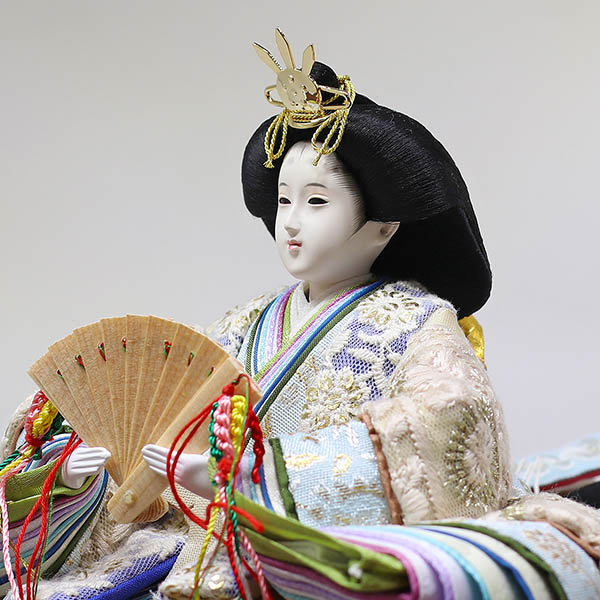 久月　 雛人形　二世光匠作 刺繍 衣裳着 京十二番親王 収納飾り kyugetsu tokyo closs　詳細画像