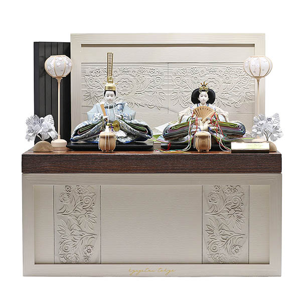 二世光匠作 刺繍 衣裳着 京十二番親王 収納飾り kyugetsu tokyo closs【D-48