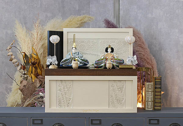 久月　 雛人形　二世光匠作 刺繍 衣裳着 京十二番親王 収納飾り kyugetsu tokyo closs　詳細画像