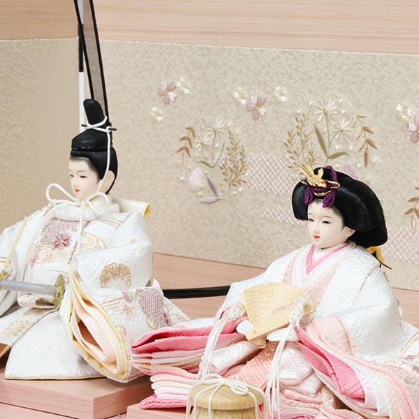 東玉　 雛人形　親王飾り 水雪　詳細画像