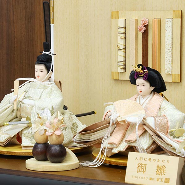 東玉　 雛人形　ダミエ 芥子親王飾り　詳細画像