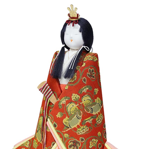東玉　 雛人形　賢一 寿々喜祥 龍村裂 木目込み ケース飾り　詳細画像