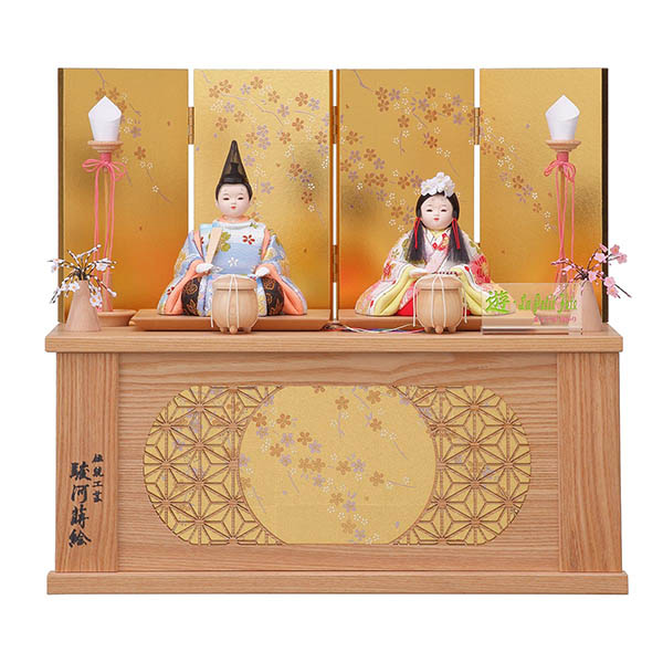 ゆかり作 遊姫 ゆうき 木目込み 親王収納飾り