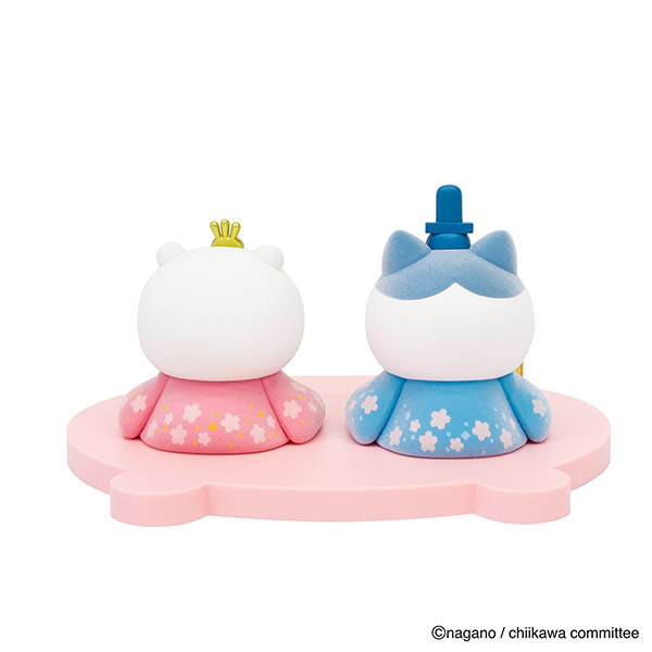 吉徳　 雛人形　ちいかわ ＆ ハチワレ おひなさま ミニ雛人形　詳細画像