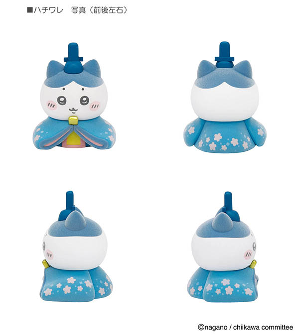 吉徳　 雛人形　ちいかわ ＆ ハチワレ おひなさま ミニ雛人形　詳細画像