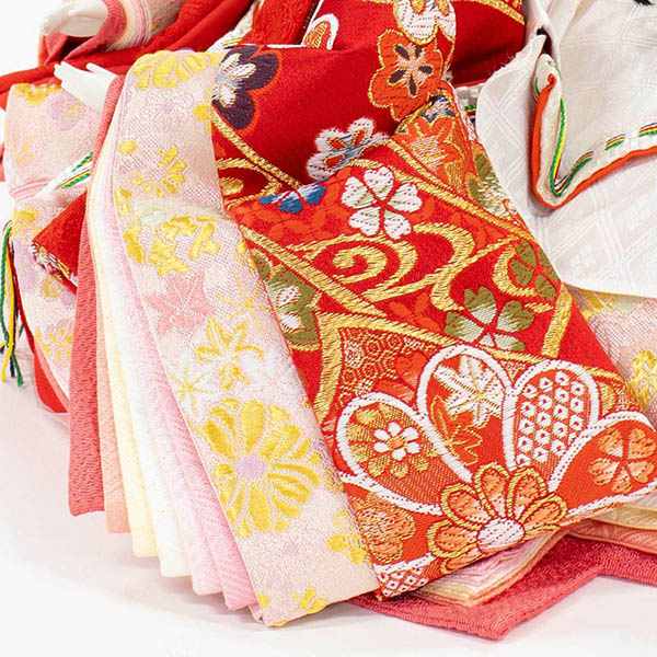 吉徳　 雛人形　正絹 十番親王 三五 十五人揃い 福寿雛 緋毛氈　詳細画像