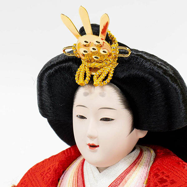 吉徳　 雛人形　正絹 十番親王 三五 十五人揃い 福寿雛 緋毛氈　詳細画像