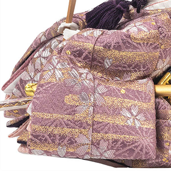 吉徳　 雛人形　柳親王 白木調 木目 収納箱飾り 　詳細画像