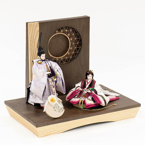 吉徳　 雛人形　芥子親王 うららか LEDライト付き屏風　詳細画像