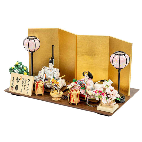 雛人形 吉徳 大久保寿峰作 正絹 京十二番親王飾り 京雛 詳細画像 吉徳 雛人形 大久保寿峰作 正絹 京十二番親王飾り 京雛 詳細画像