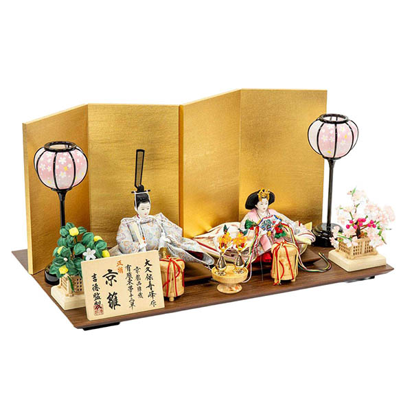 雛人形 吉徳 大久保寿峰作 正絹 京十二番親王飾り 京雛 詳細画像 吉徳 雛人形 大久保寿峰作 正絹 京十二番親王飾り 京雛 詳細画像