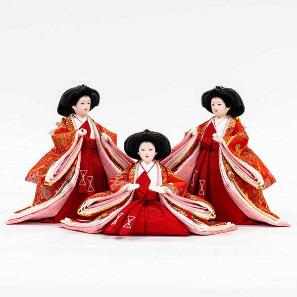 雛人形 吉徳 正絹 京十一番親王 小芥子官女 五人飾り 江都みやび 春窓雛 詳細画像 吉徳 雛人形 正絹 京十一番親王 小芥子官女 五人飾り 江都みやび 春窓雛 詳細画像