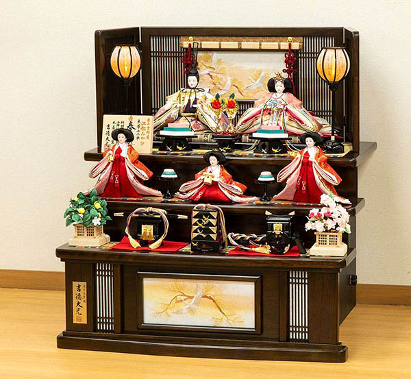 雛人形 吉徳 正絹 京十一番親王 小芥子官女 五人飾り 江都みやび 春窓雛 詳細画像 吉徳 雛人形 正絹 京十一番親王 小芥子官女 五人飾り 江都みやび 春窓雛 詳細画像
