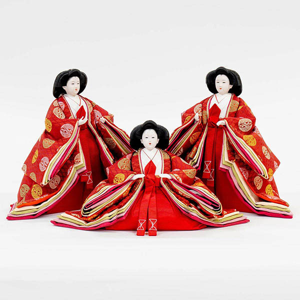 吉徳　 雛人形　京七番親王 大三五官女 五人飾り 御雛　詳細画像