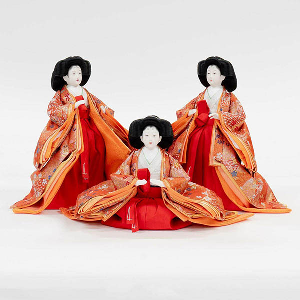 雛人形 吉徳 十番親王 三五官女 五人飾り 御雛 詳細画像 吉徳 雛人形 十番親王 三五官女 五人飾り 御雛 詳細画像