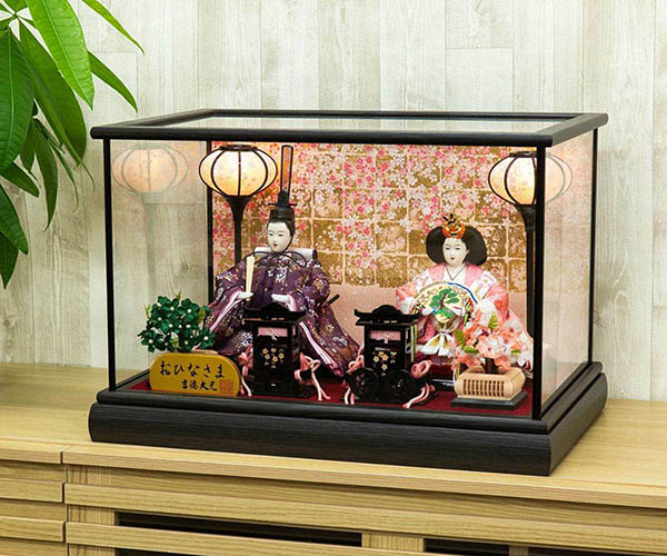 雛人形 吉徳 ガラスケース入り 小三五親王飾り おひなさま 詳細画像 吉徳 雛人形 ガラスケース入り 小三五親王飾り おひなさま 詳細画像