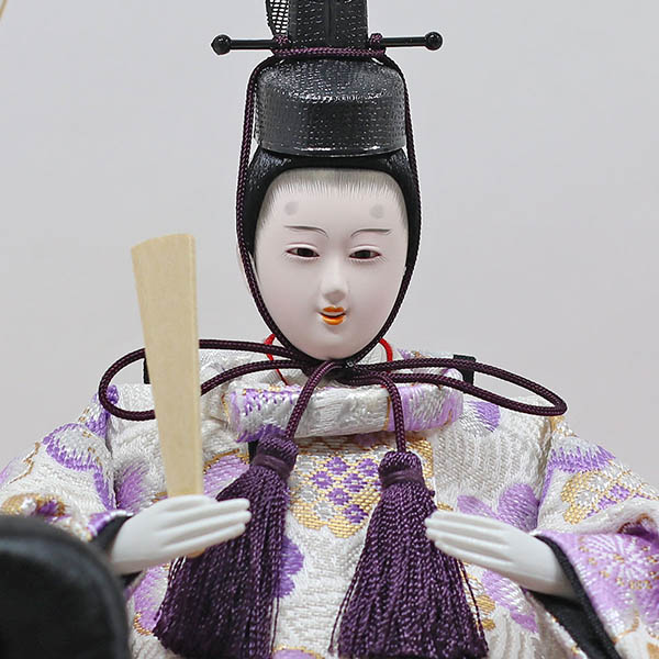 吉徳　 雛人形　ケース入り 小芥子親王 柳官女 五人飾り ガラスケース　詳細画像