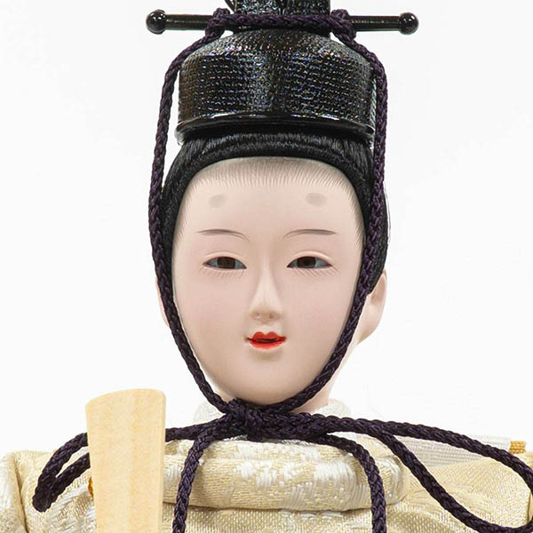 吉徳　 雛人形　円形 丸形 アクリルケース入り 芥子親王飾り　詳細画像