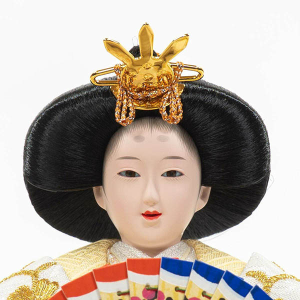 吉徳　 雛人形　円形 丸形 アクリルケース入り 芥子親王飾り　詳細画像